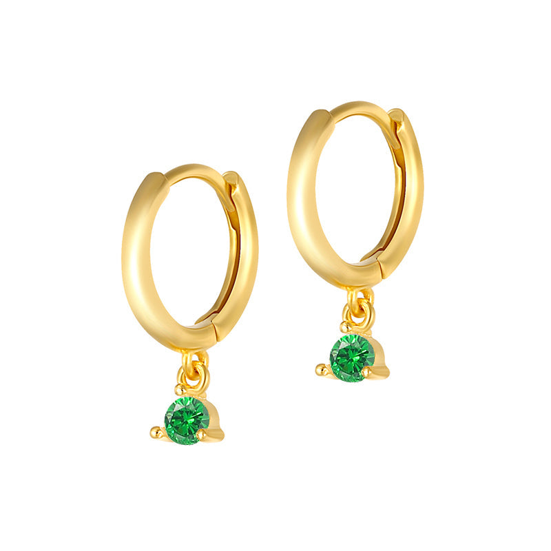 Anja – Cercei din aur cu margine delicată