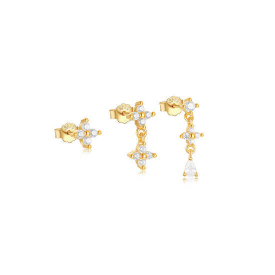 Anika – Cercei din aur cu mișcare subtilă.