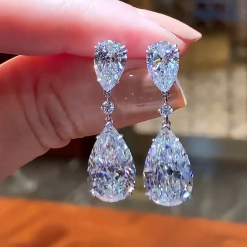 Melanie – Cercei cu zirconiu în formă de picătură