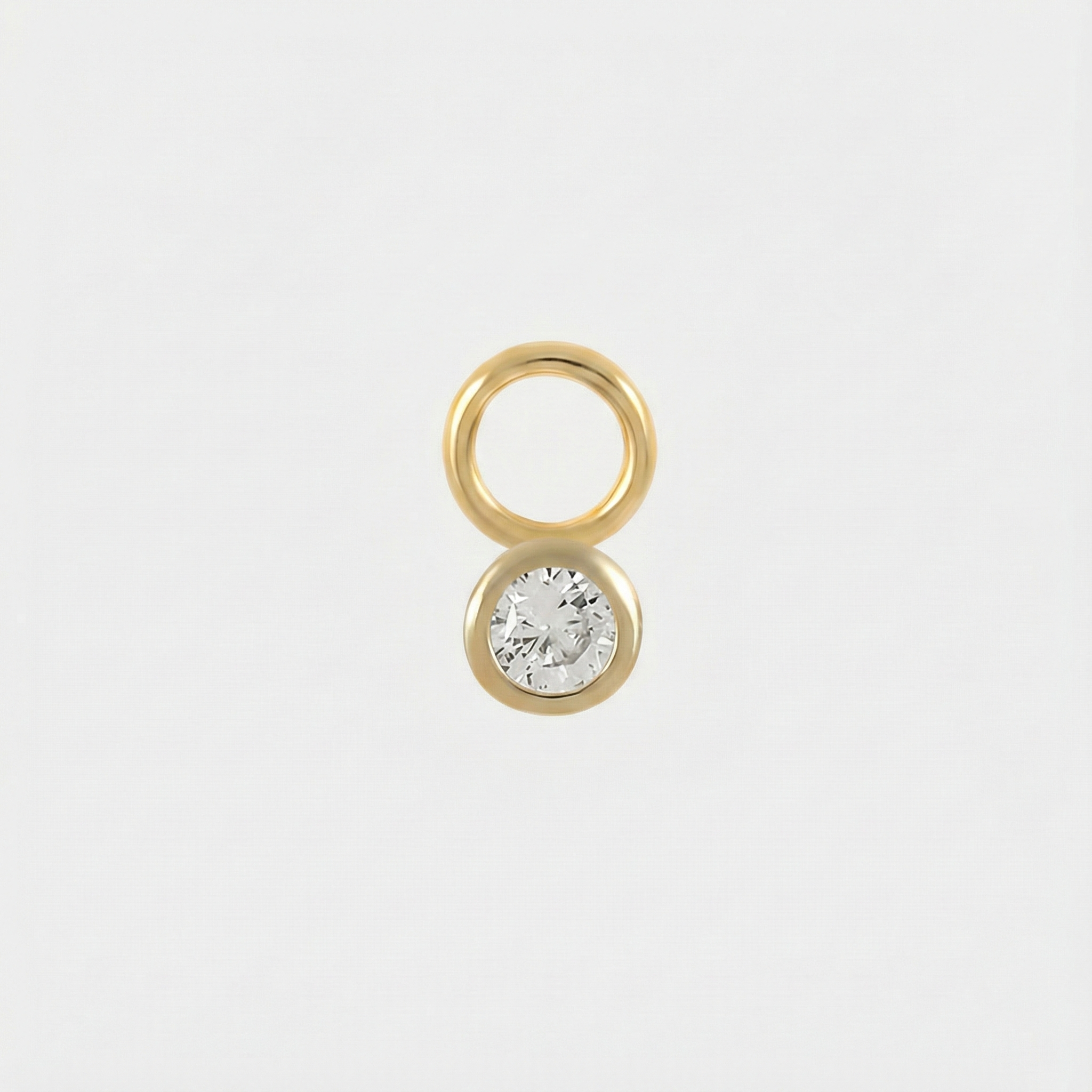 Theresia – Cercei aurii cu curbură moale