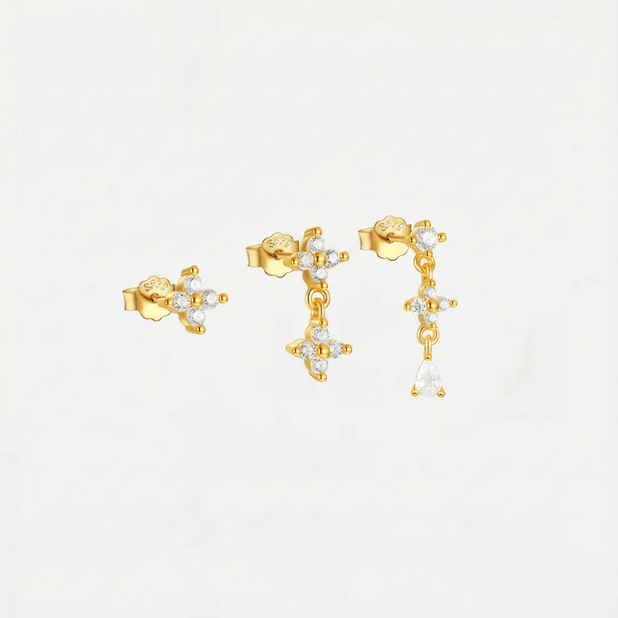 Anika – Cercei din aur cu mișcare subtilă.