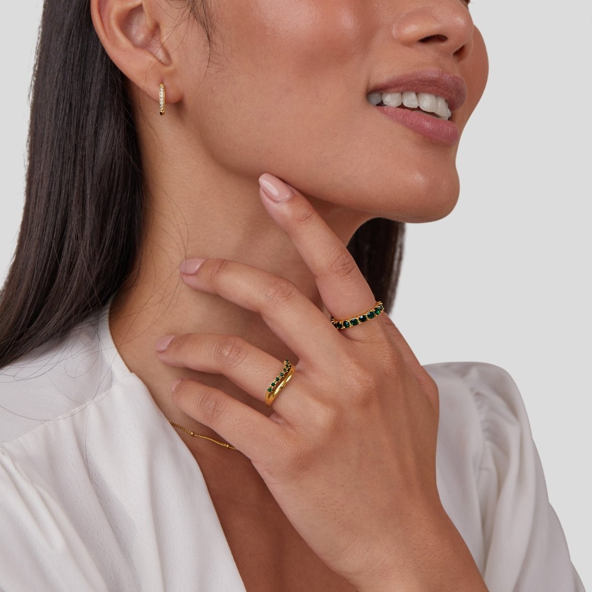 Elisa – Inel de aur cu un delicat dublu rând.