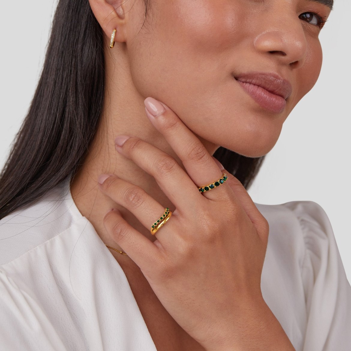 Elisa – Inel de aur cu un delicat dublu rând.