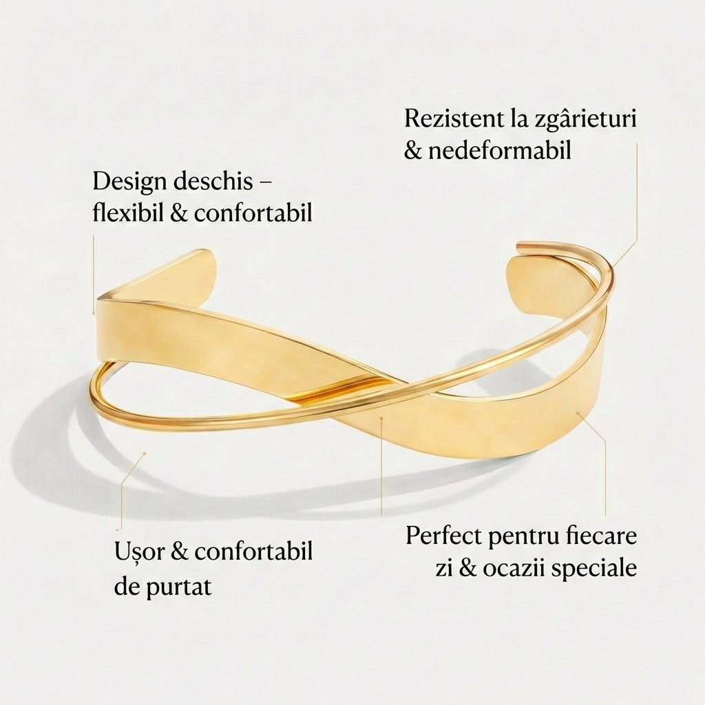 Brățară unică din aur Eva