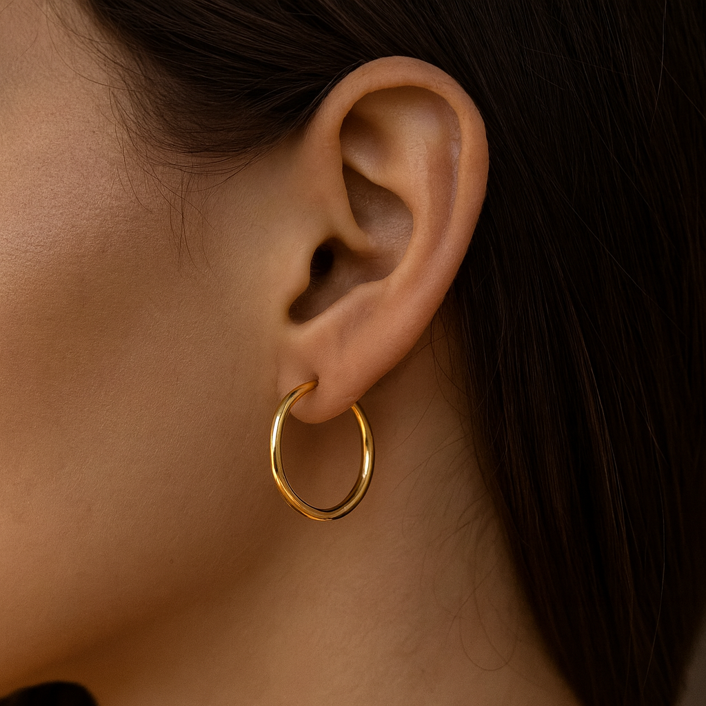 Lívia - Cercei mari din aur