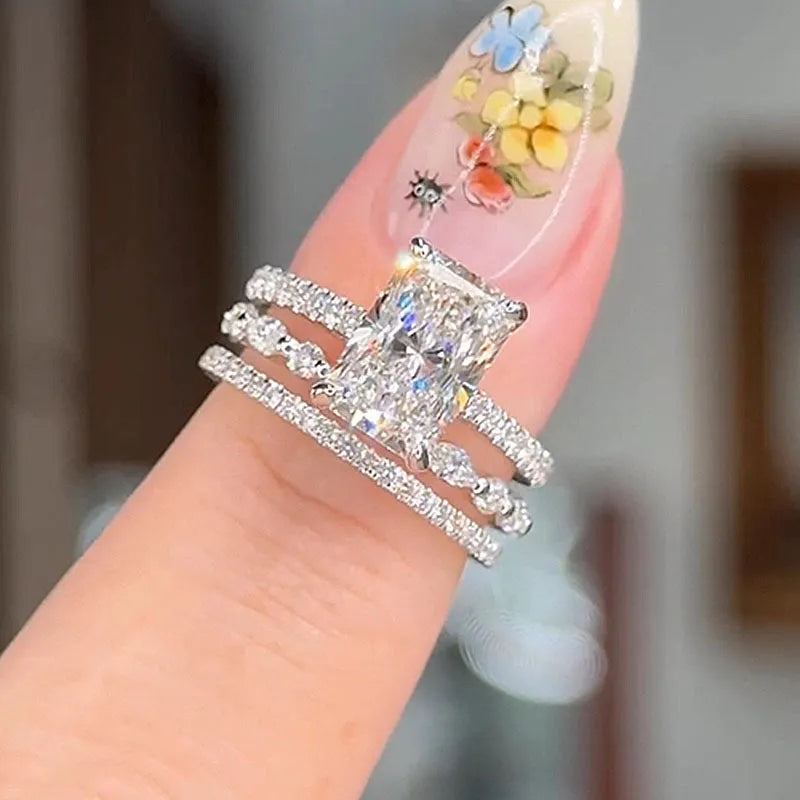 Set de 3 inele de logodnă Jaily