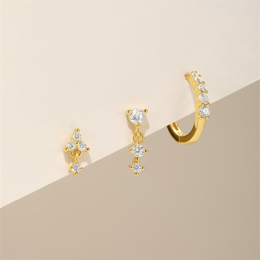 Eva – Cercei din aur cu un luciu simplu