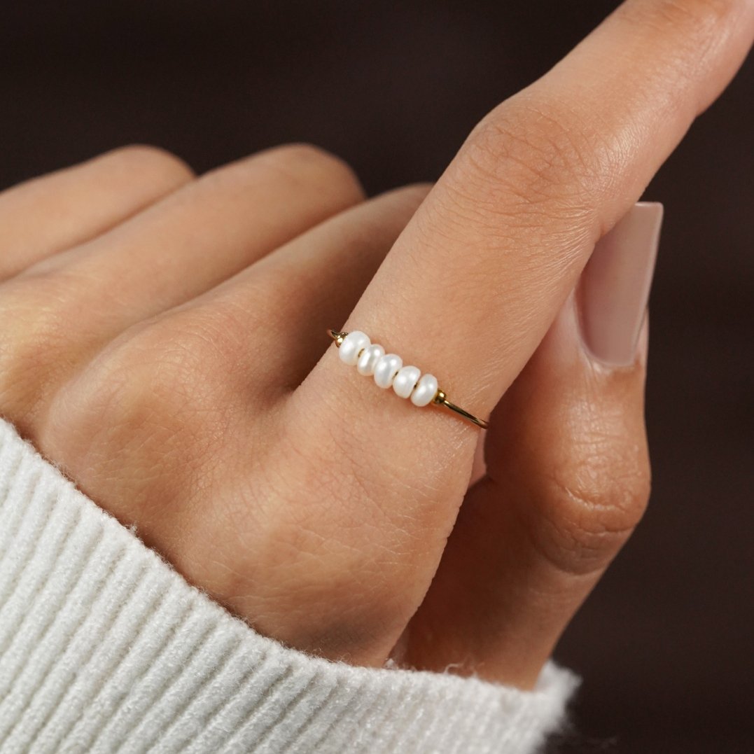 Grace - Inel cu perle de apă dulce